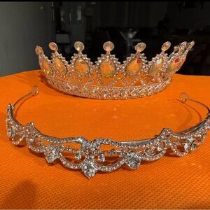 Elegant Silver Hair Accessories with Crystal Embellishments